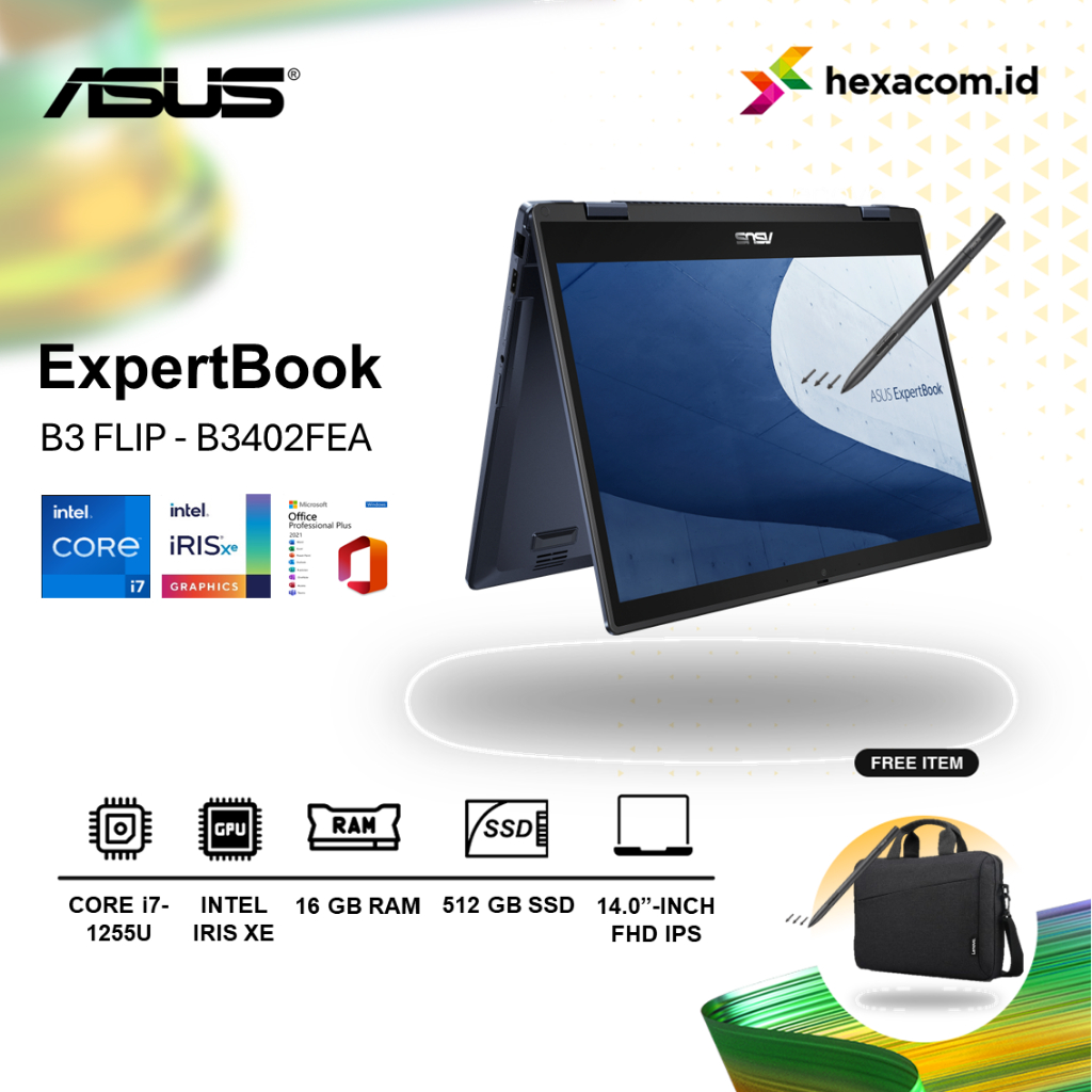 Jual Laptop Asus Expertbook B3 Flip B3402FEA 2in1 Core I7 1255u 16Gb ...