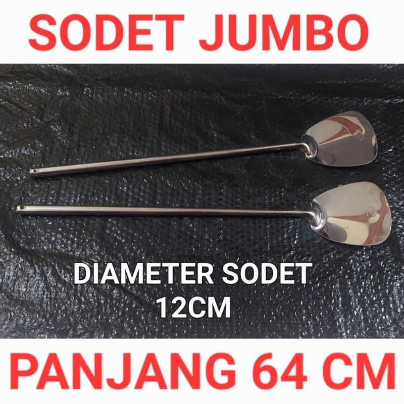 Jual Sodet Stainless Jumbo Besar Panjang Sutil Spatula Stainless Besar Panjang Sodet Nasi Goreng