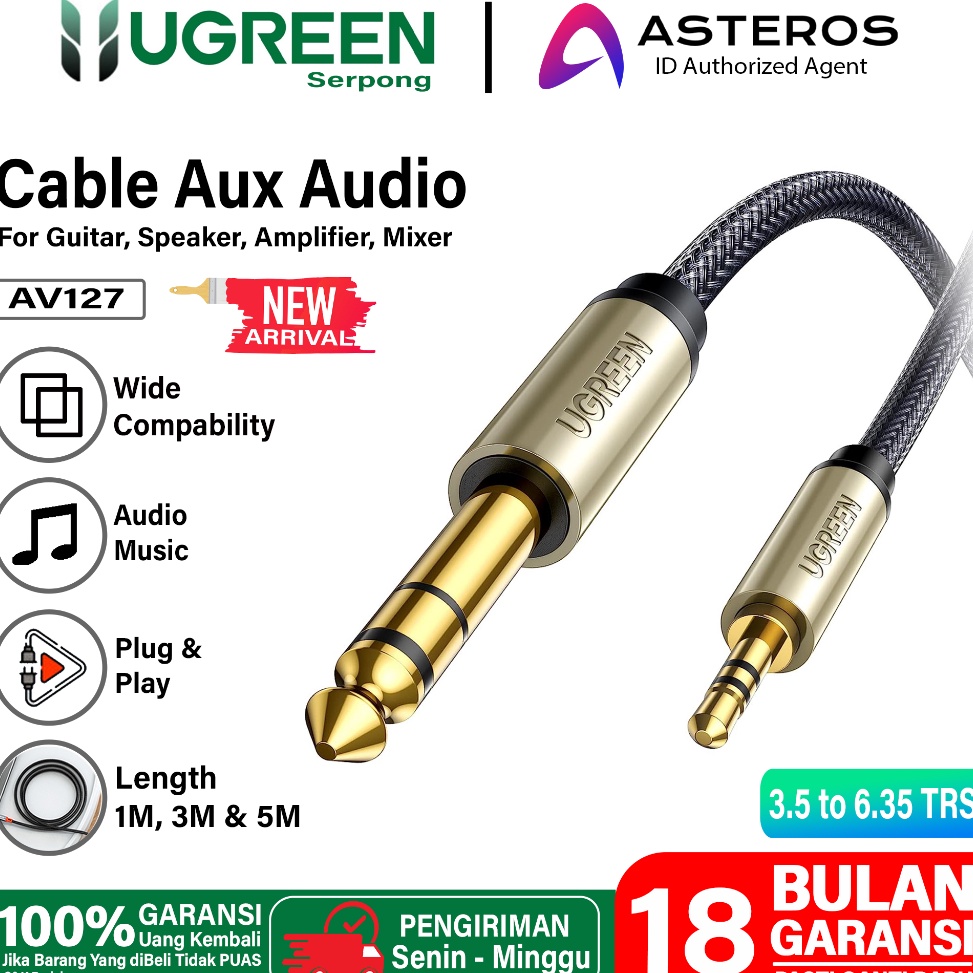 Jual Ugreen Kabel Audio Aux Mm To Mm Trs Cable Stereo M M M Dijual Murah Shopee Indonesia