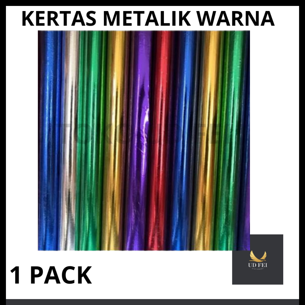 Jual 1 Pack 25 Pcs Kertas Emas Kertas Kilap Kertas Prakarya Kertas