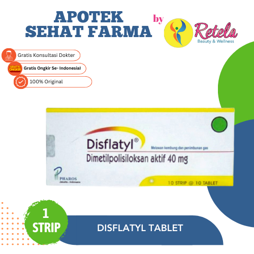 Jual DISFLATYL 40 MG 10 STRIP 100 TABLET | Shopee Indonesia