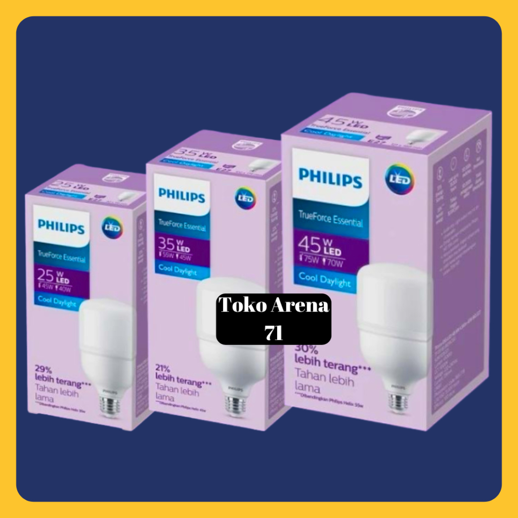 Jual PHILIPS Lampu LED TrueForce Essential 25W 35W 45W TForce Essential ...