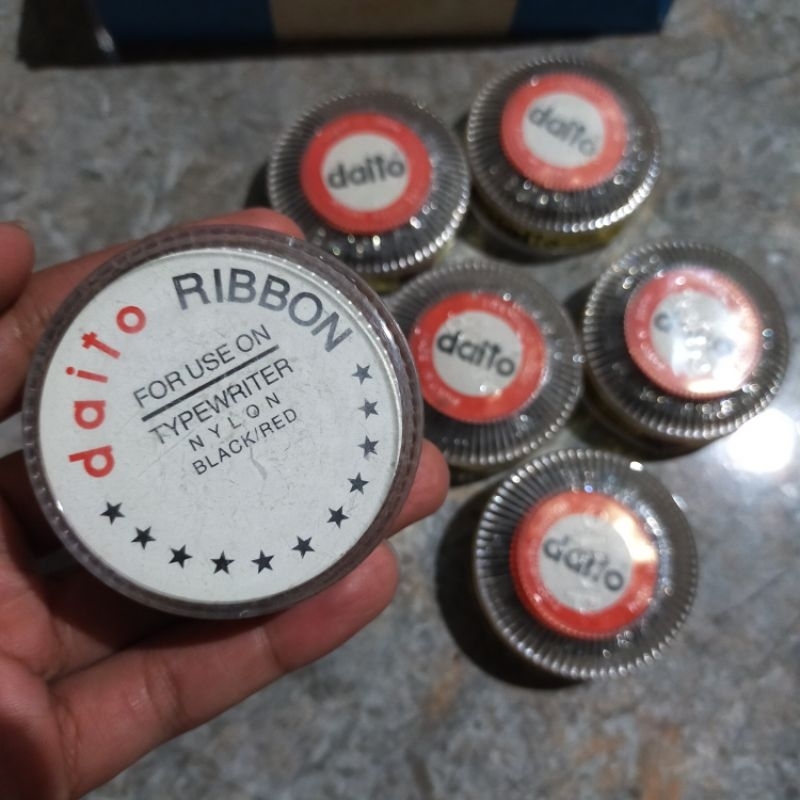Jual No. 7 | Pita Mesin Tik Ketik Jadul Daito Japan Original Hitam ...