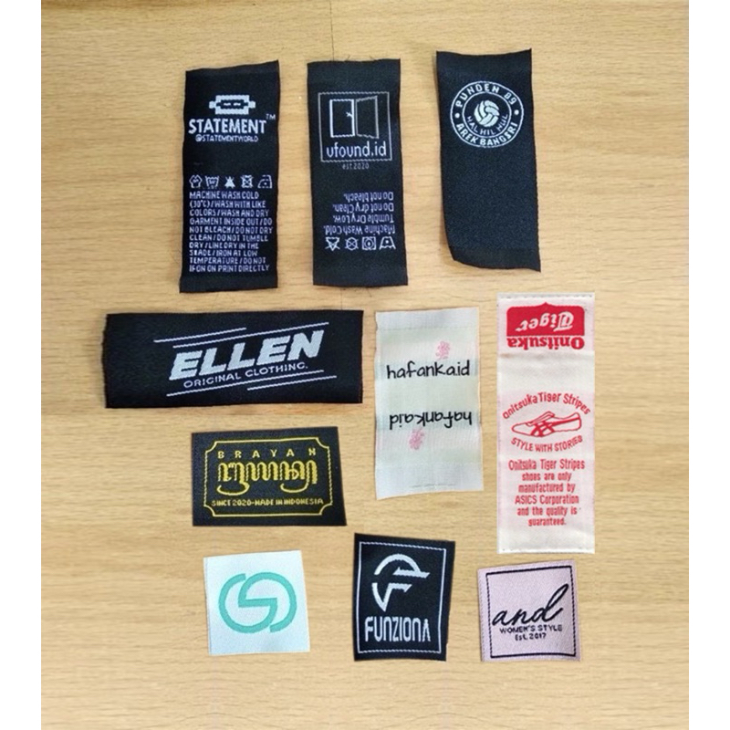 Jual Woven label damask/rajut ( rp 160-145/pc) | Shopee Indonesia