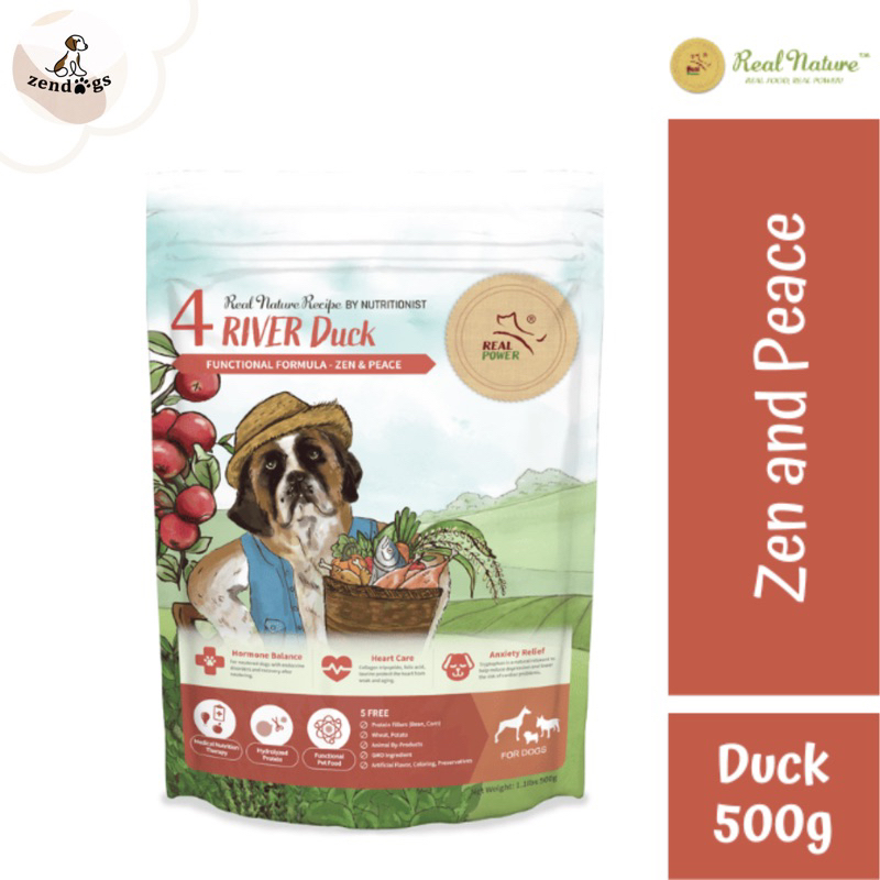 Jual REAL NATURE DOG FOOD 500gr Lamb Salmon Chicken Duck Turtle
