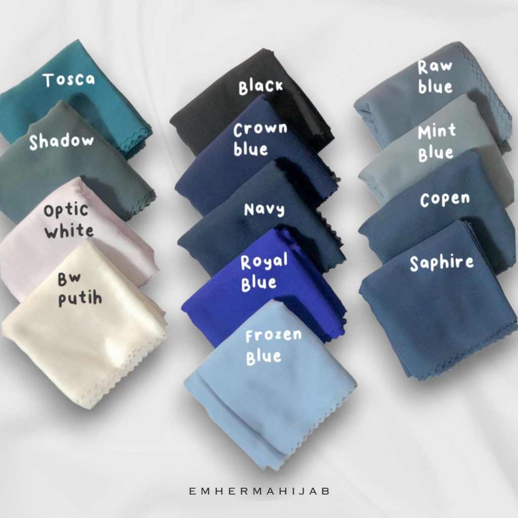 Emhermahijab HARA Voal Premium Square Plain (Basic Kerudung Voal Premium Segi Empat Lasercut