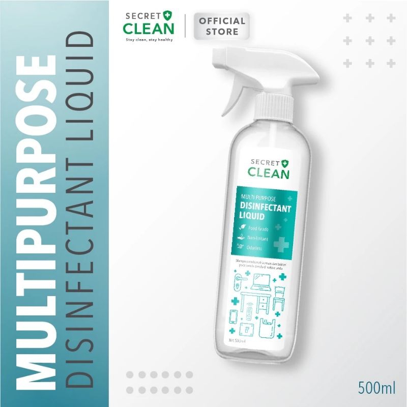 Jual secret clean food grade disinfectant spray 500ml | Shopee Indonesia