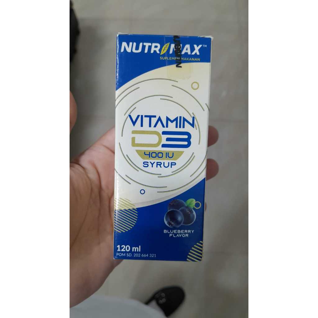 Jual NUTRIMAX VITAMIN D3 400 IU SYRUP 120ML Shopee Indonesia
