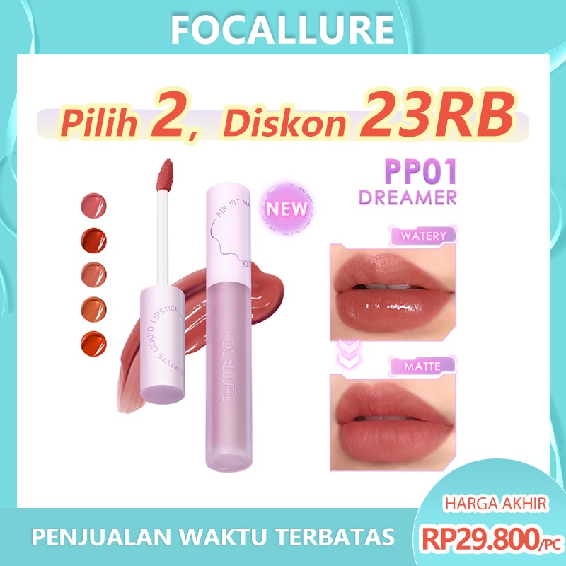 Jual FOCALLURE Matte Lipstick Lip Tint LongLasting TransferProof Lip