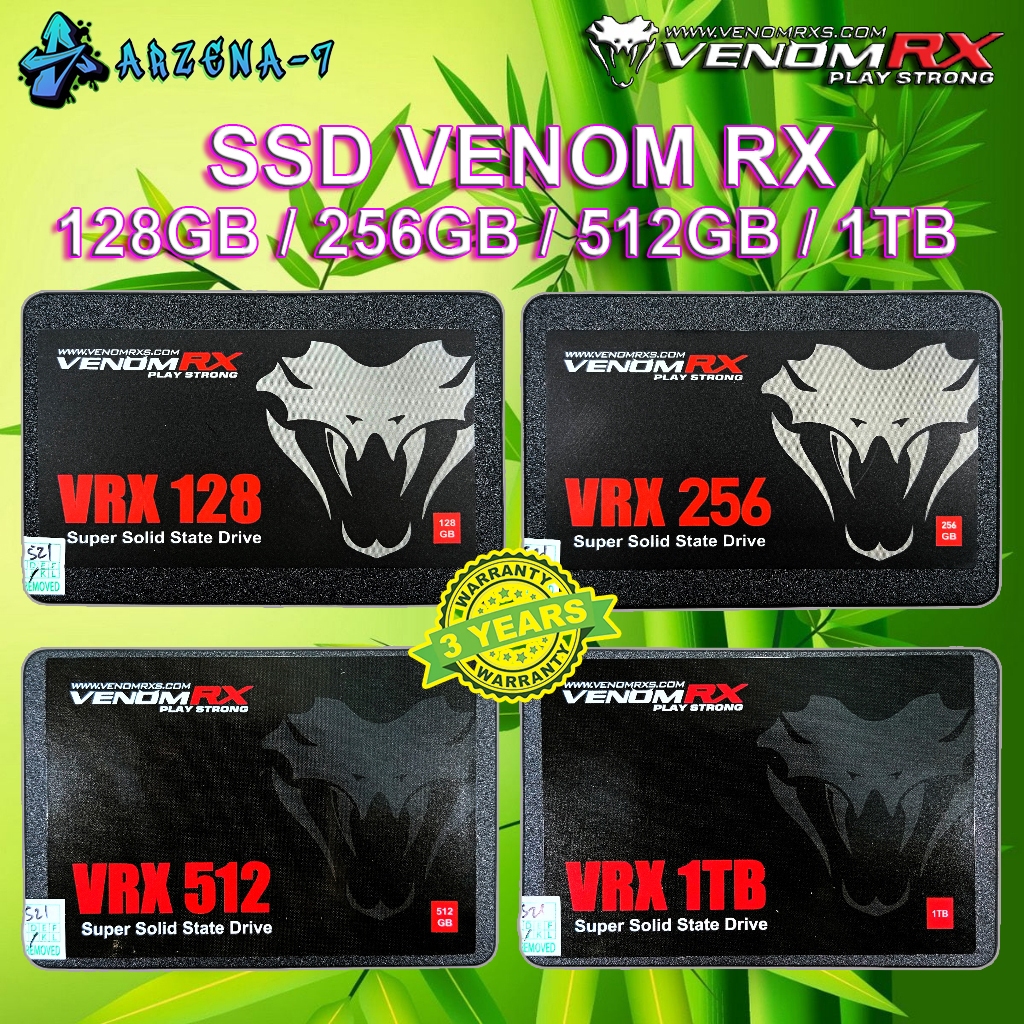 Jual Ssd Internal VenomRx 128Gb / 256Gb / 512Gb / 1Tb Sata 2.5 | Shopee ...