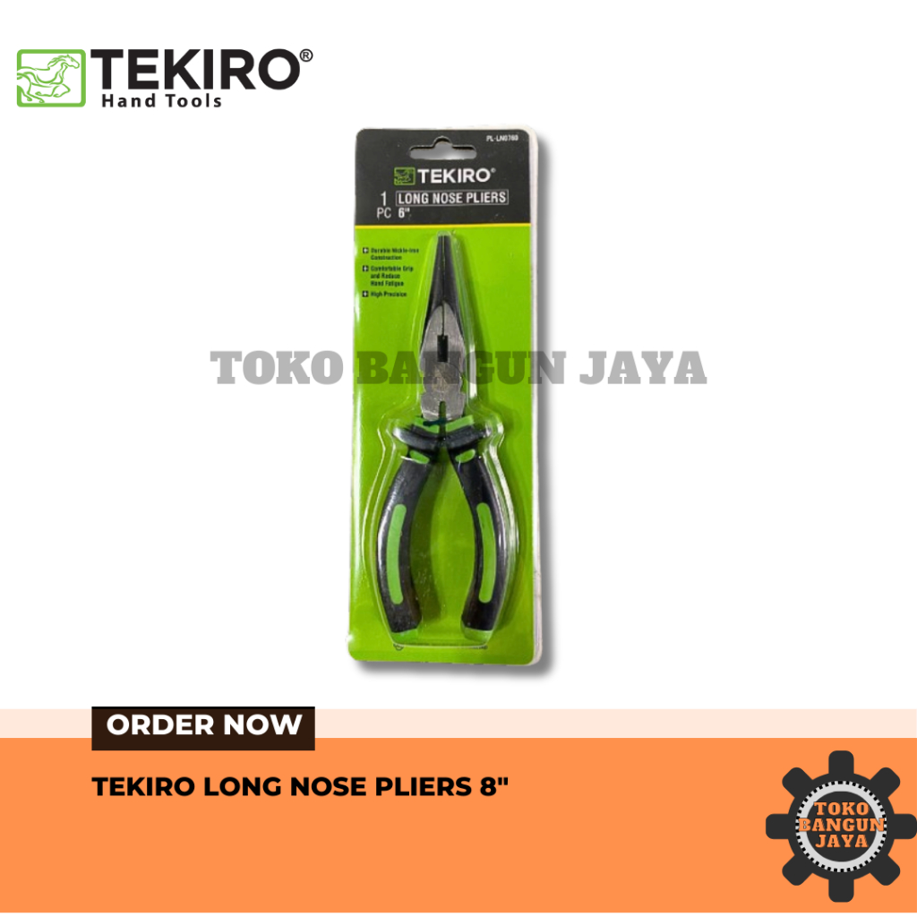 Jual Tekiro Tang Jepit Lancip Long Nose Pliers