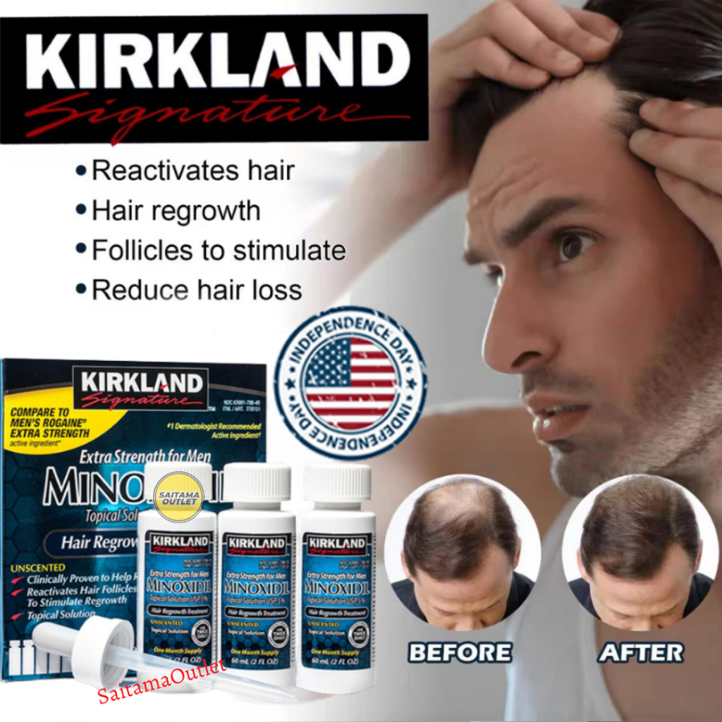 Jual Kirkland Minoxidil 5 Extra Strength Original Serum Penumbuh Rambut Brewok Jambang 60ml 7419