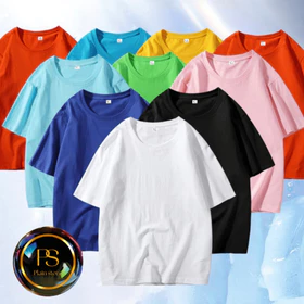Kaos Oblong Polos T Shirt O Neck Polos Tangan Pendek Bahan Adem Pe Katun