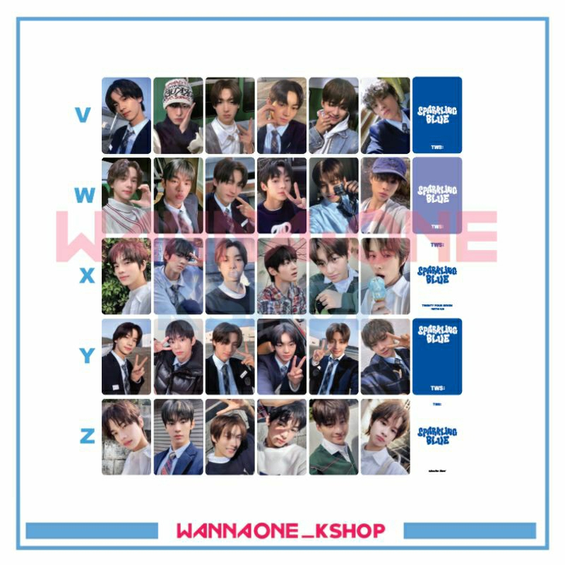 Jual photocard TWS Sparkling blue pob album tws | Shopee Indonesia