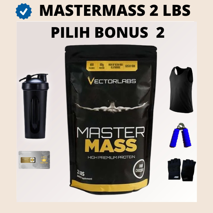 Jual Vectorlabs Master Mass Gainer 2 lbs 900 gram Susu Protein Gym ...