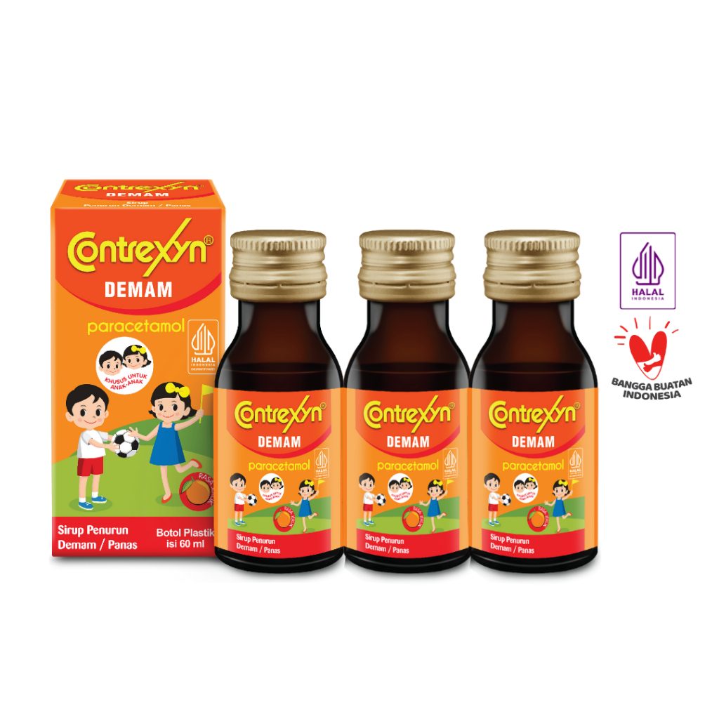 Jual Contrexyn Demam Syrup 60ml x 3 Botol [Exp : 12.2027] | Shopee ...