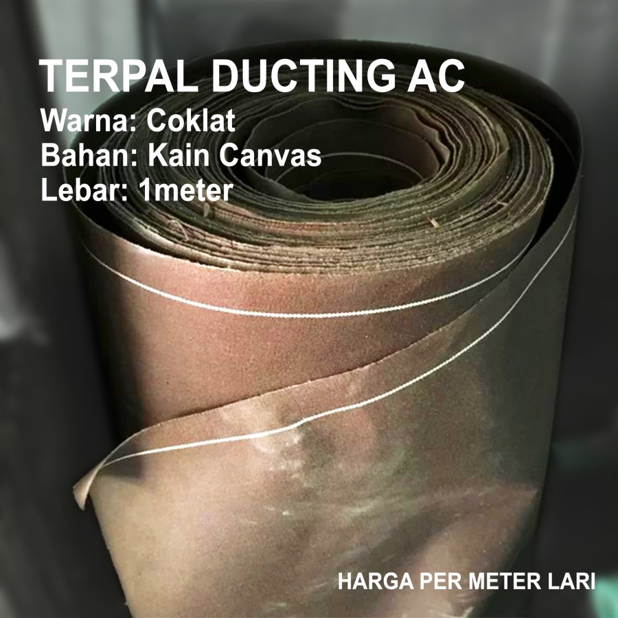 Jual Terpal Canvas Ducting - Kain Canvas Dak AC - Coklat | Shopee Indonesia