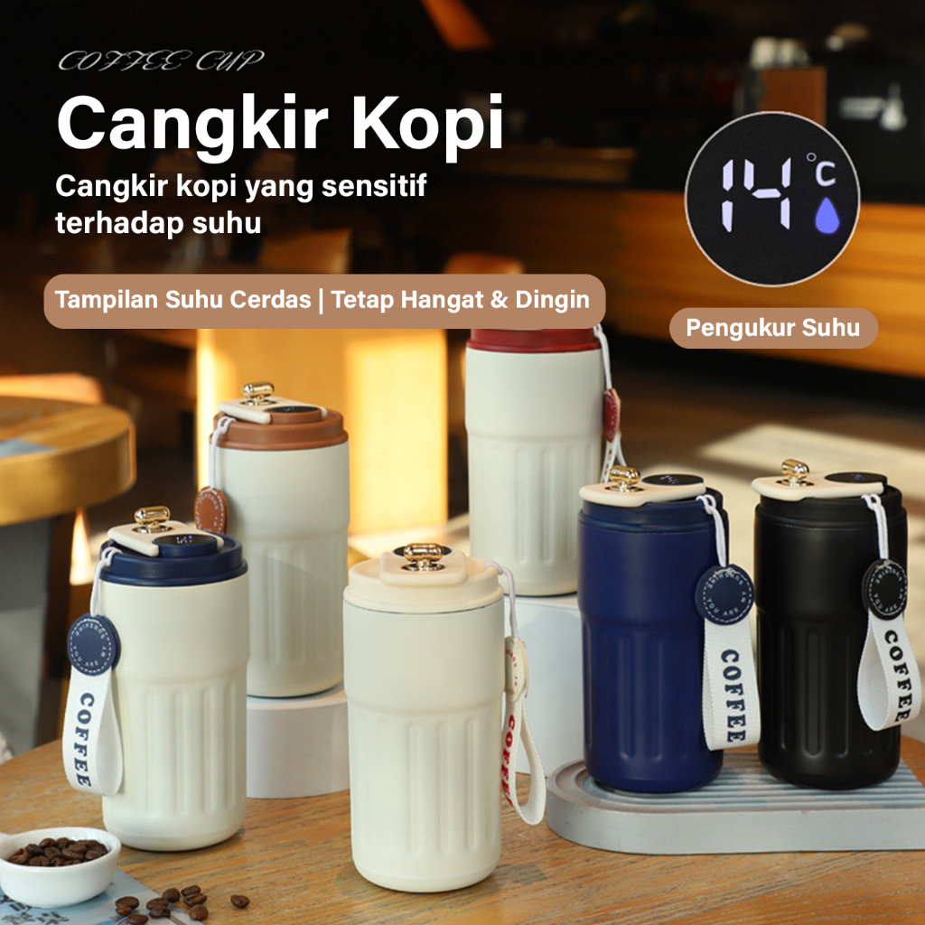 Jual Gelas Kopi Botol Minum Aesthetic Tumbler Termos Kopi Mini Tahan Panas Jam Shopee Indonesia