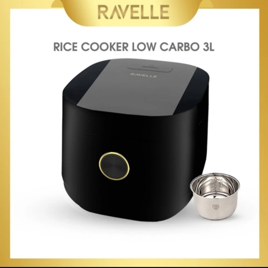 Jual Ravelle Rice Cooker Low Carbo Stainless Steel Pot 3 Liter (1,,2 ...