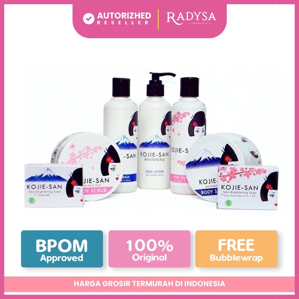 Jual 𝐑𝐀𝐃𝐘𝐒𝐀 KOJIESAN Skin Brightening Series Soap Body Scrub