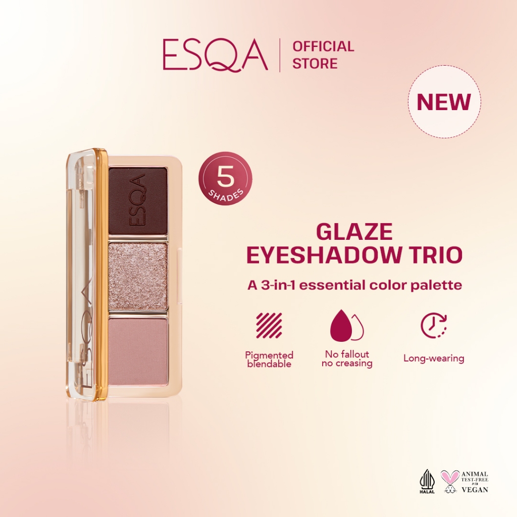 Jual ESQA Glaze Eyeshadow Trio Shopee Indonesia