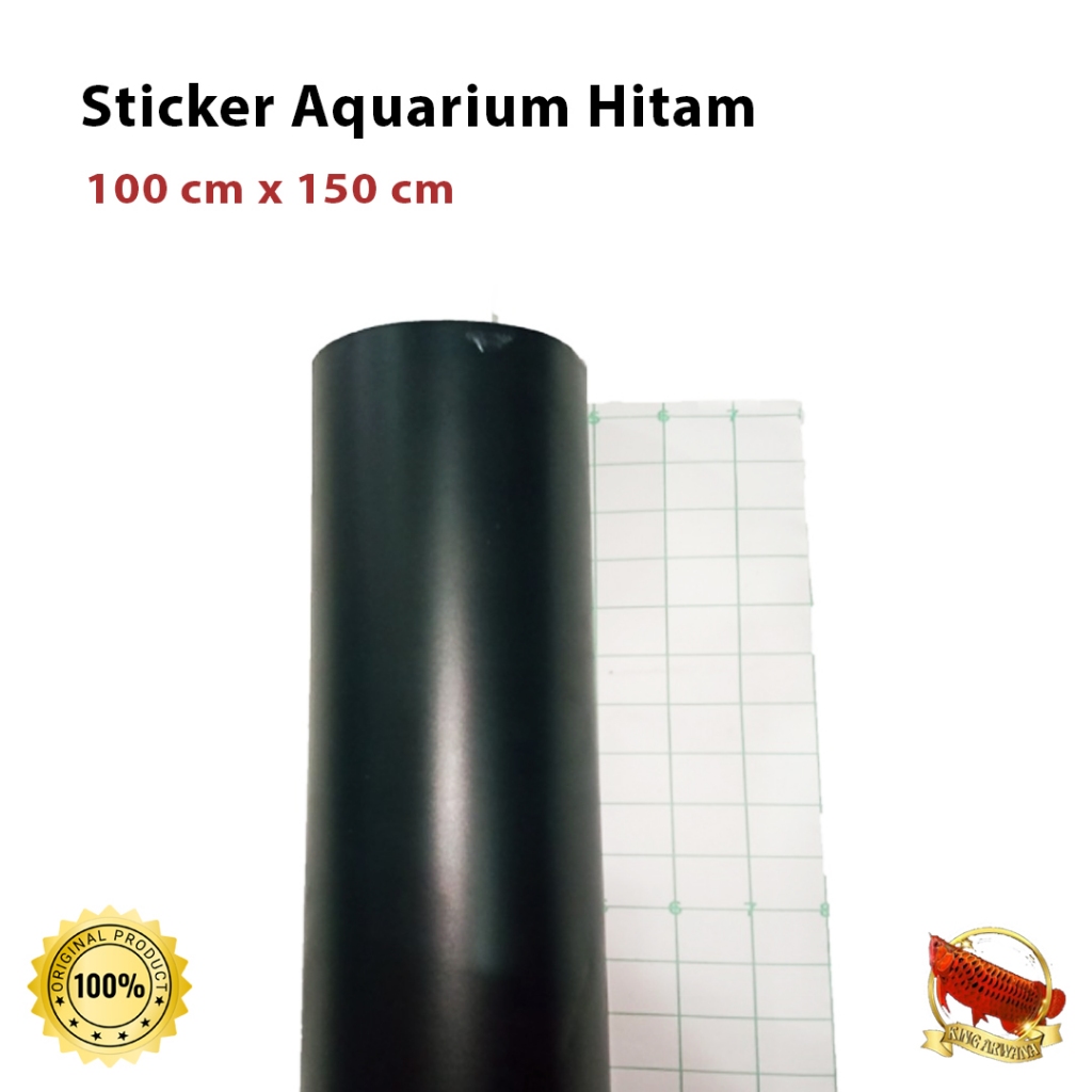 Jual Stiker Background Aquarium Hitam Doff ukuran 100 x 150 cm Shopee