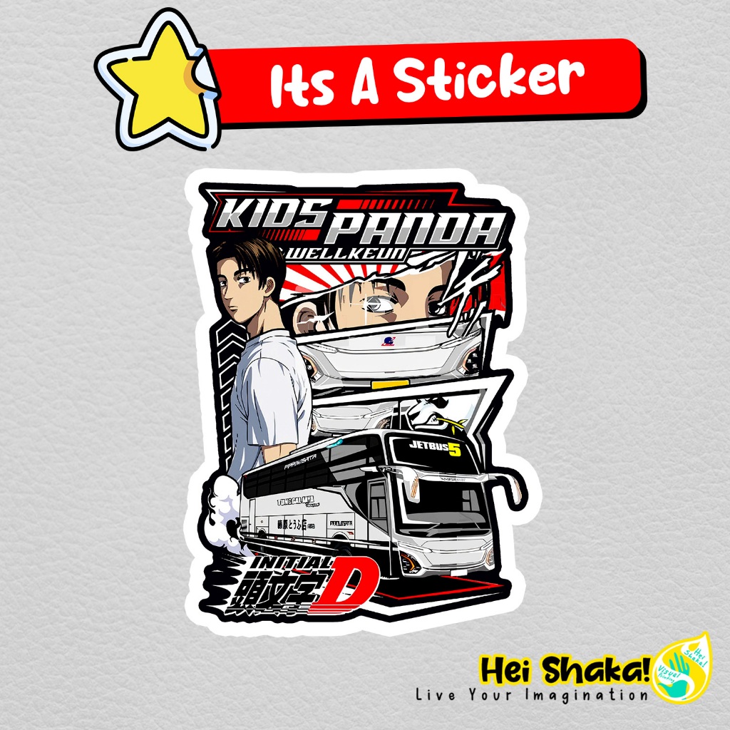 Jual Stiker KIds Panda Jetbus Wellkeun Sticker Bus Bis Mania Telolet ...