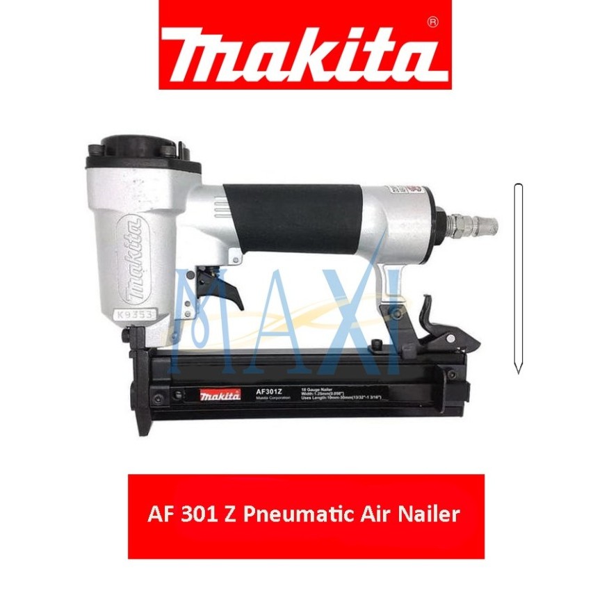 Jual Makita AF 301 Z / AF301Z Pneumatic Air Nailer - Mesin paku tembak ...