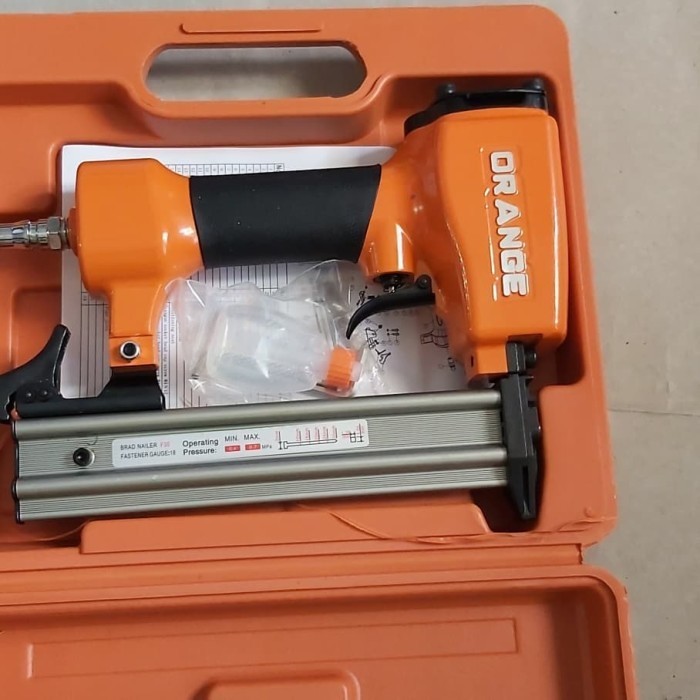 Jual Mesin Air Nailer F Staples Angin Paku Tembak Kompressor F Orange Shopee Indonesia