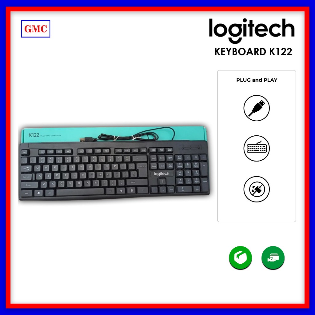 Jual Keyboard Logitech K122 Plug and Play | Shopee Indonesia