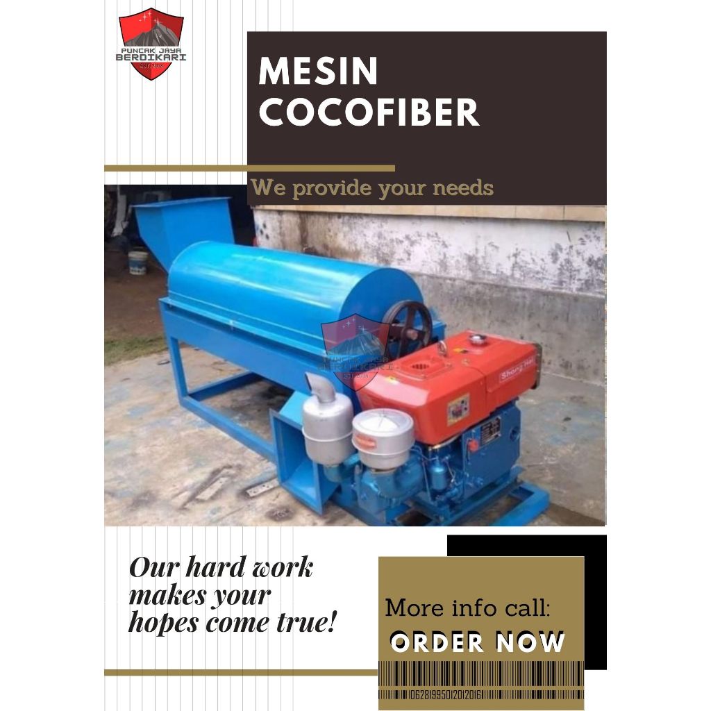 Jual Mesin Pengurai Sabut Kelapa Cocofiber Kapasitas 100-200 Kg/jam ...