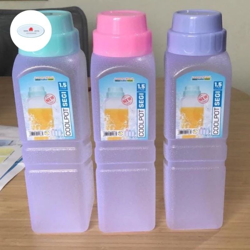 Jual BOTOL LEMONY 1.5 LITER WATERJUG BOTOL AIR MINUM KULKAS PLASTIK COD ...