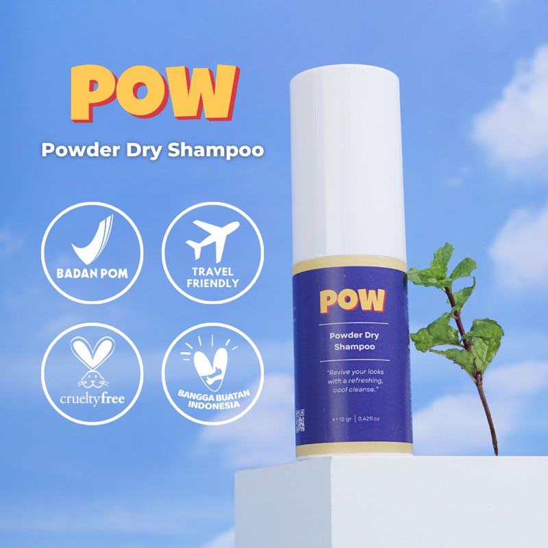 Jual POW Powder Dry Shampoo Non Aerosol No Residue Travel Size Hair Powder Anti Rambut Lepek