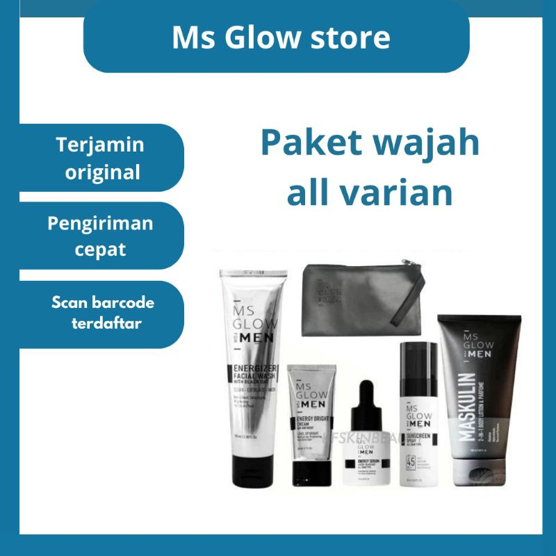 Jual Ms Glow For Men Paket Wajah Ms Glow Ms Glow For Men Varian Original Diskon Promo Shopee