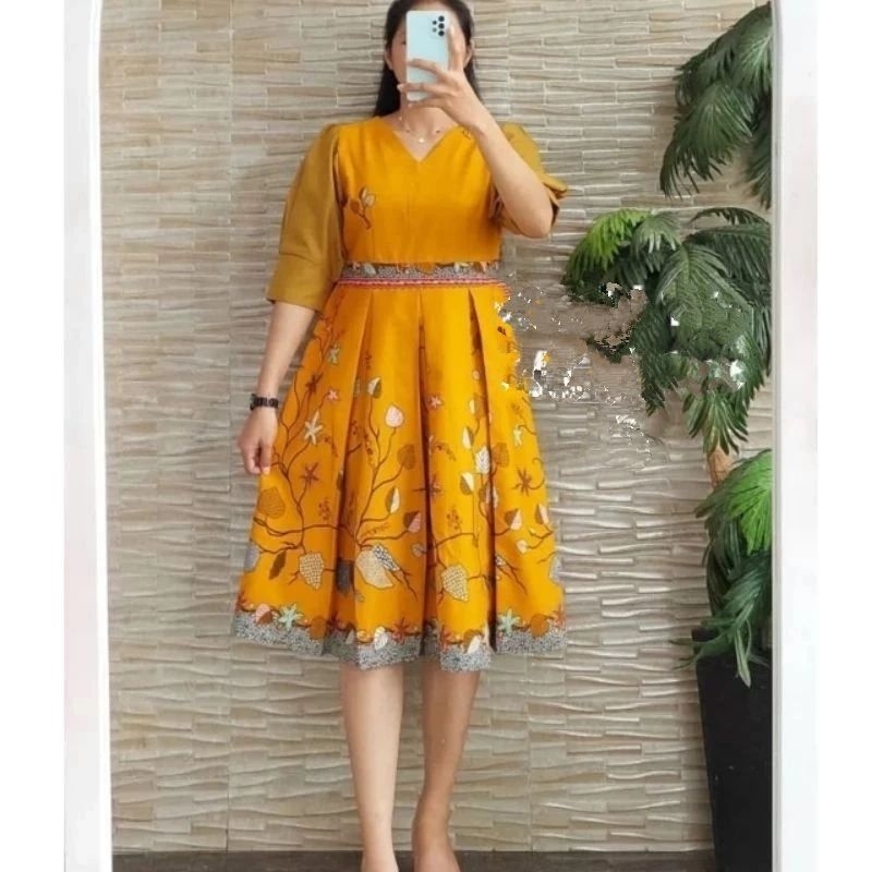 Jual DRESS BATIK MODERN PREMIUM FURING DRESS BATIK PESTA FURING DRESS BATIK  CANTIK DAN ELEGAN FURING | Shopee Indonesia
