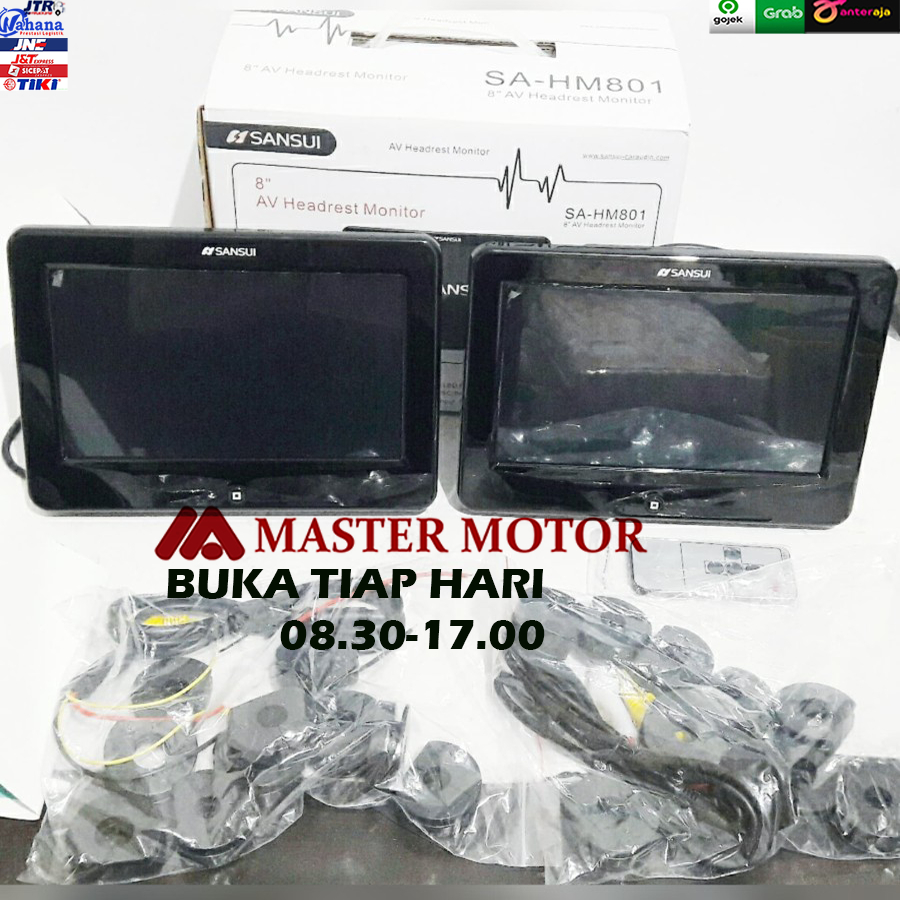 Jual Headrest Monitor Clip On 8" Sansui SA HM 801 / Headrest TV LED