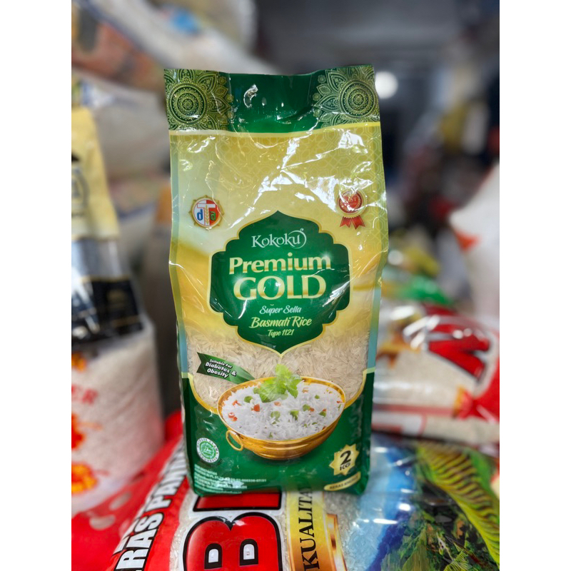 Jual Beras Basmati Premium Gold Super Sella Basmati Rice 2kg untuk