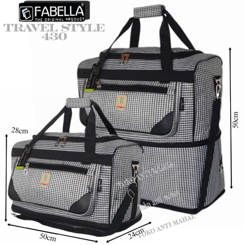Jual TAS TRAVEL TAS TINGKAT FABELLA TAS PAKAIAN BESAR TAS MUDIK 430 ...