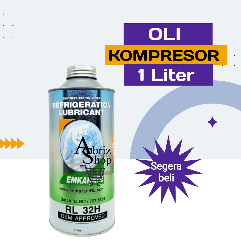 Jual Oli kompresor emkarate RL32H pelumas Kulkas Freezer Mobil RL 32H ...