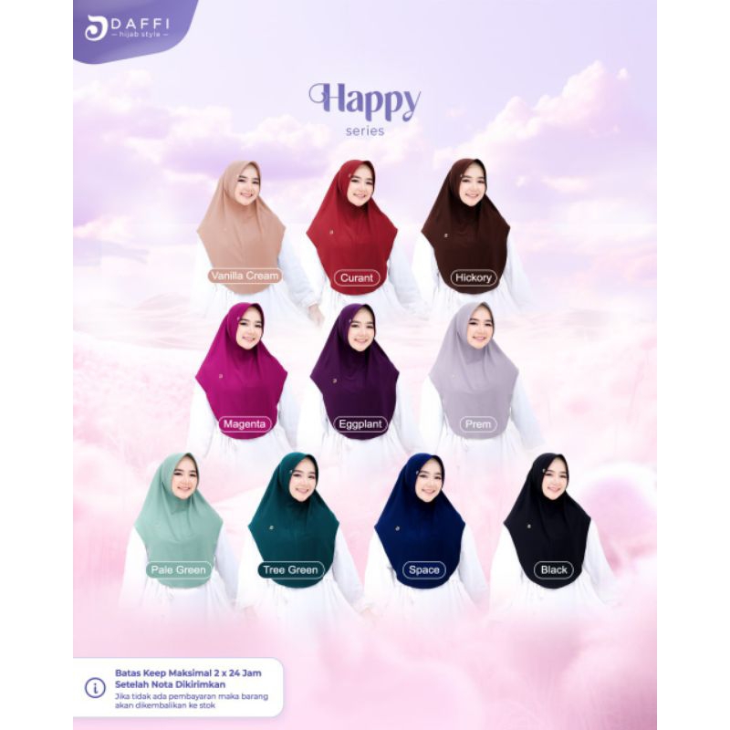 Jual DAFFI HIJAB Happy series | Shopee Indonesia