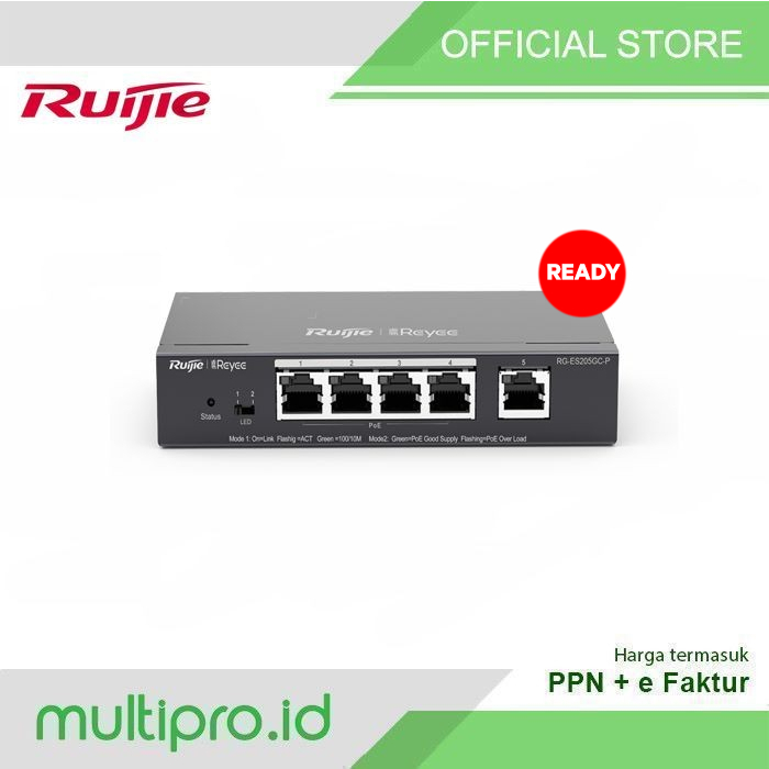 Jual Ruijie RG-ES205GC-P 5-Port Gigabit Smart POE Switch | Shopee Indonesia - View #12