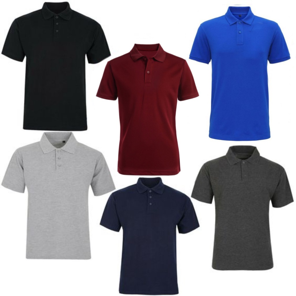 KAOS POLO KERAH PRIA WANITA POLO SHIRT POLOS PREMIUM MURAH HITAM MAROON  PUTIH BIRU