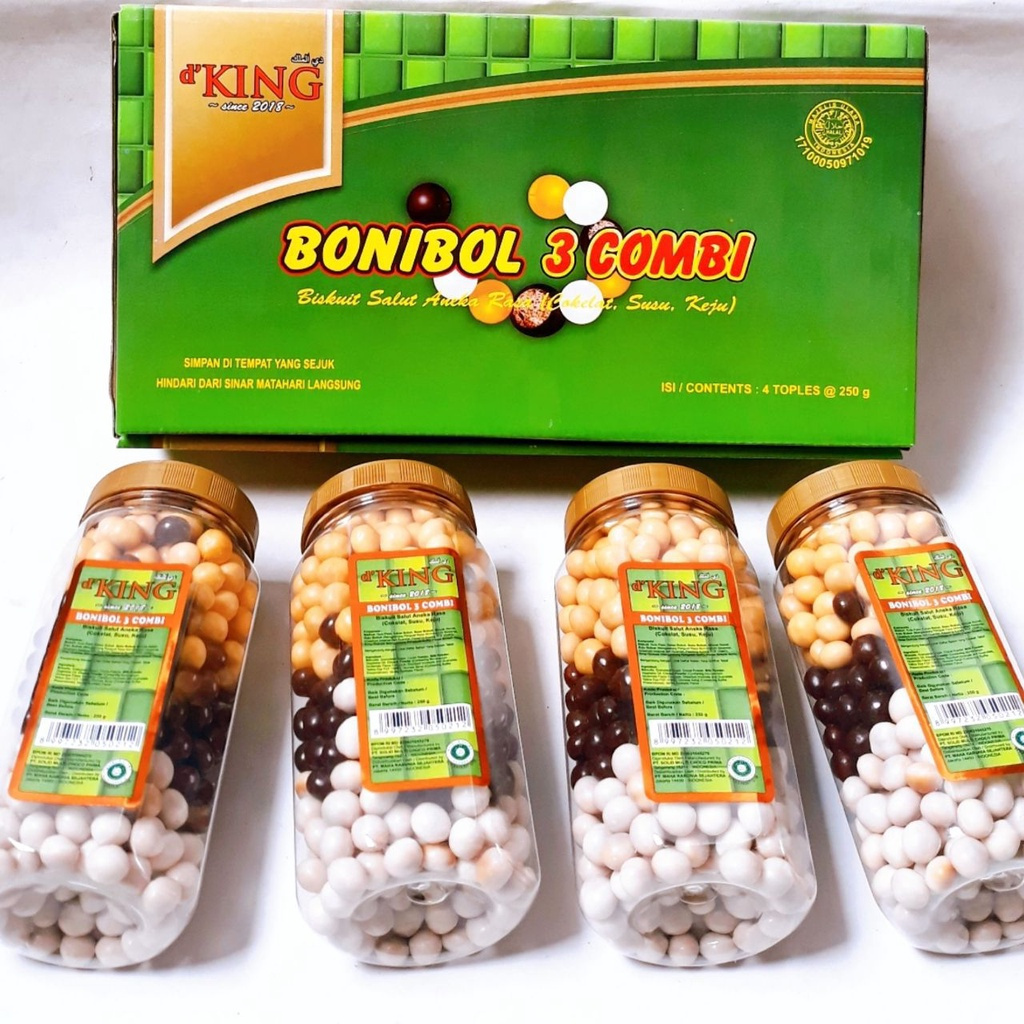 Jual Dking Bonibol Combi Dus Isi 4 Toples Dan Toples 250gr Kue Lebaran Biskuit Salut Coklat 7354