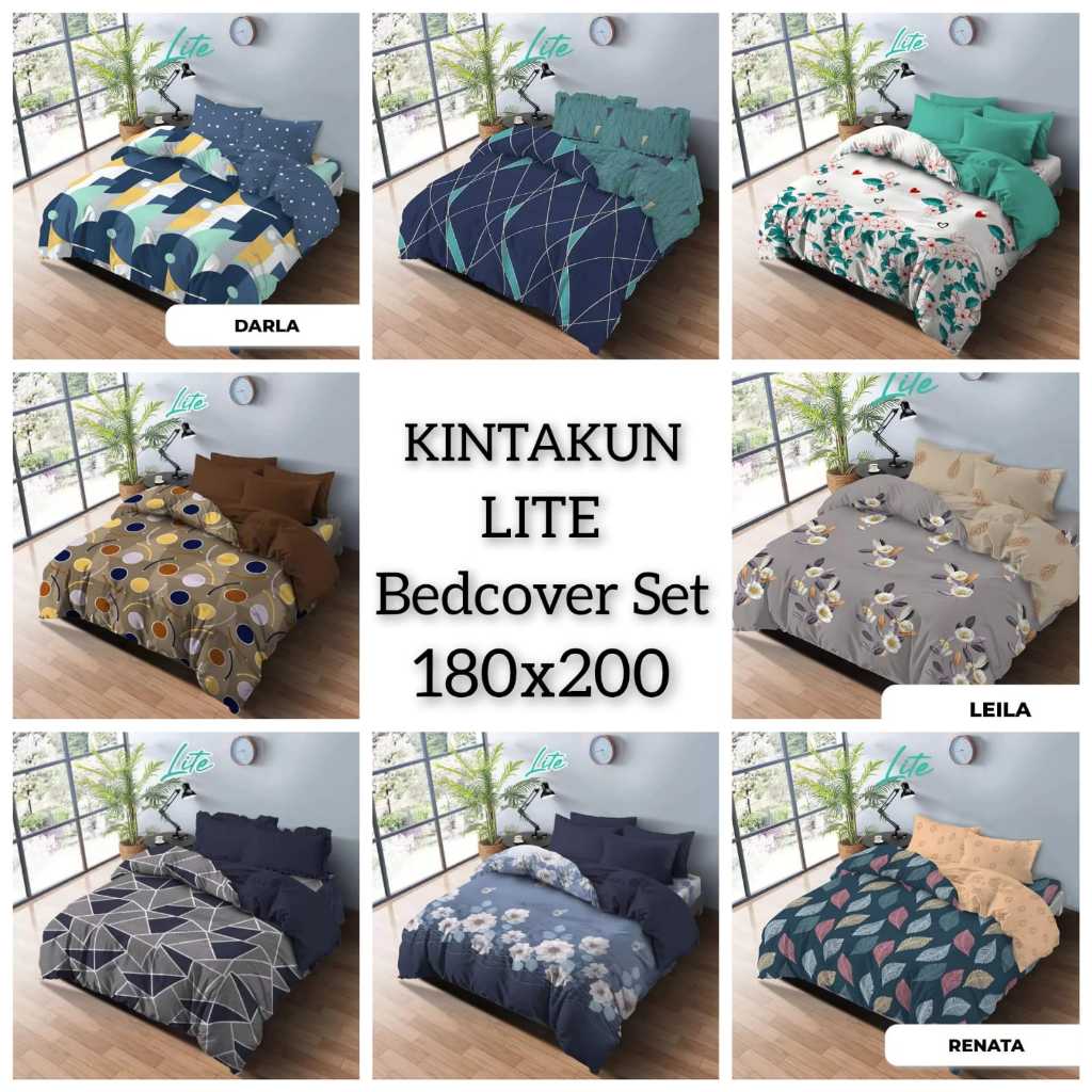 Jual Kintakun Lite Bedcover + Sprei Karet/Fitted ( 180x200x20 ) - Motif