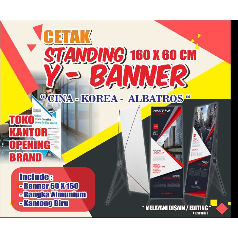 Jual CETAK X-BANNER 60X160 BAHAN FLEXY CINA,KOREA,ALBATROS | Shopee ...