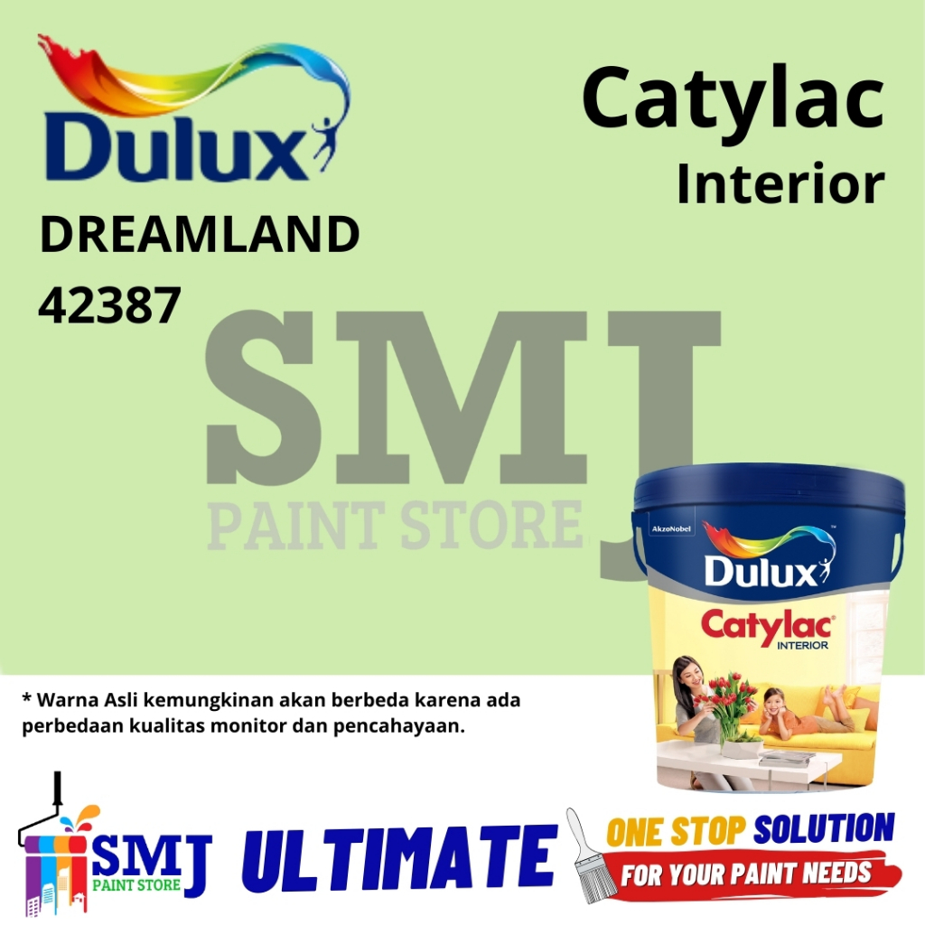 Jual Cat Tembok Interior DULUX CATYLAC 42387 DREAMLAND Ukuran 5kg ...