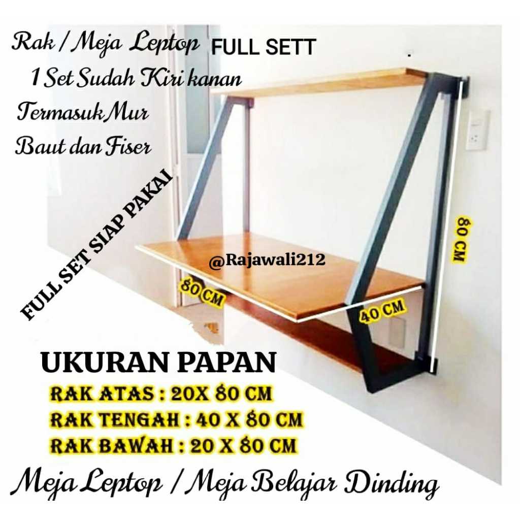 Jual Meja kerja komputer / Meja Leptop Tempel dinding Meja Kerja