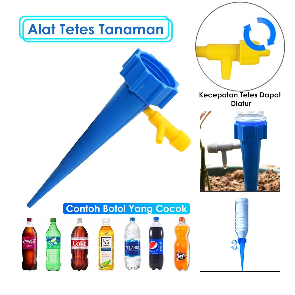IDEKU Alat Siram Tanaman Tetes Otomatis / Irigasi Tetes Otomatis / Drip Tetes Otomatis / Self Watering