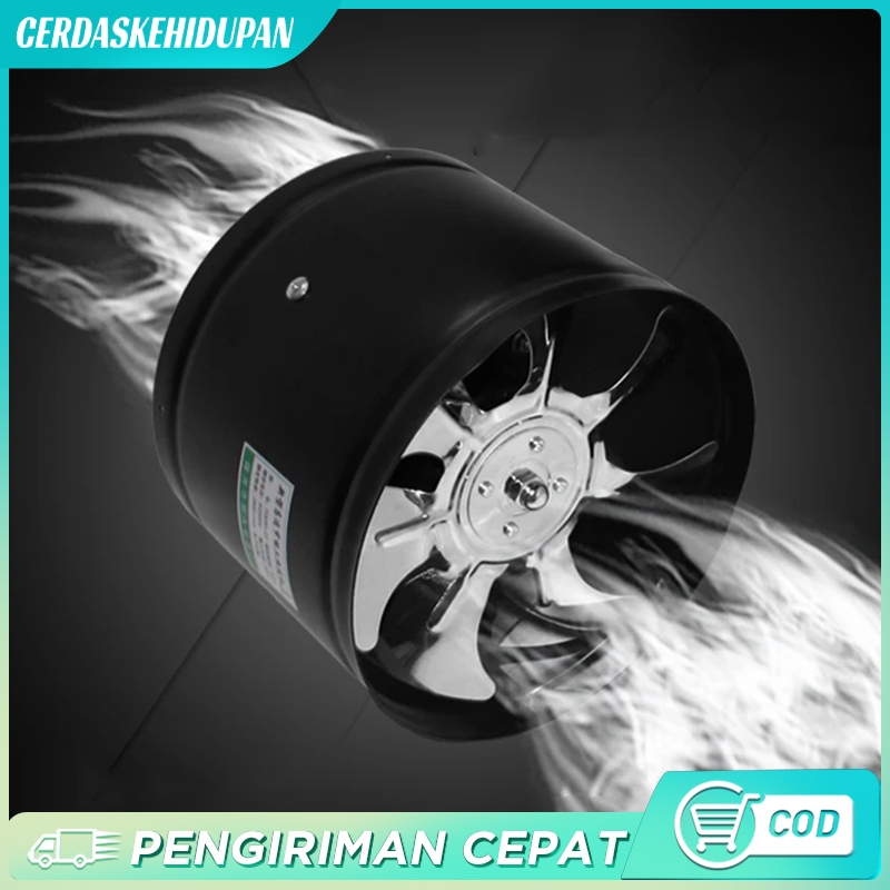 Jual 4Inch Inline Duct Fan Metal Blade Booster Fan/Air Duct Fan/Exhaust