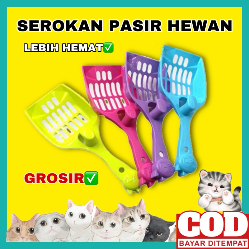 Jual Sekop Kotoran Kucing GROSIR Sekop Pasir Kucing Serokan Kucing ...